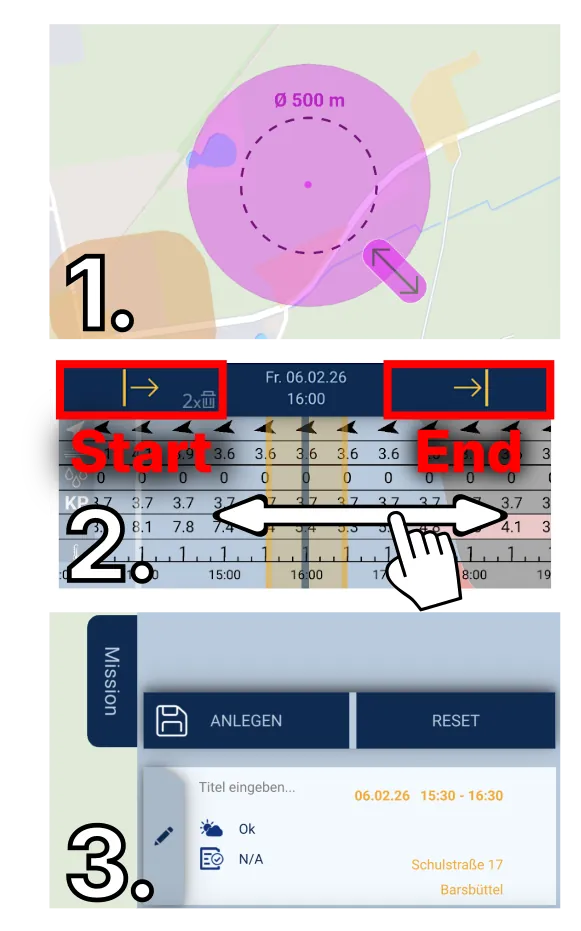 Anleitung zum Erstellen einer Mission im ETANA SkyCompanion